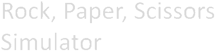 Логотип Rock, Paper, Scissors Simulator
