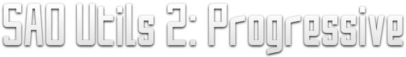 Логотип SAO Utils 2: Progressive
